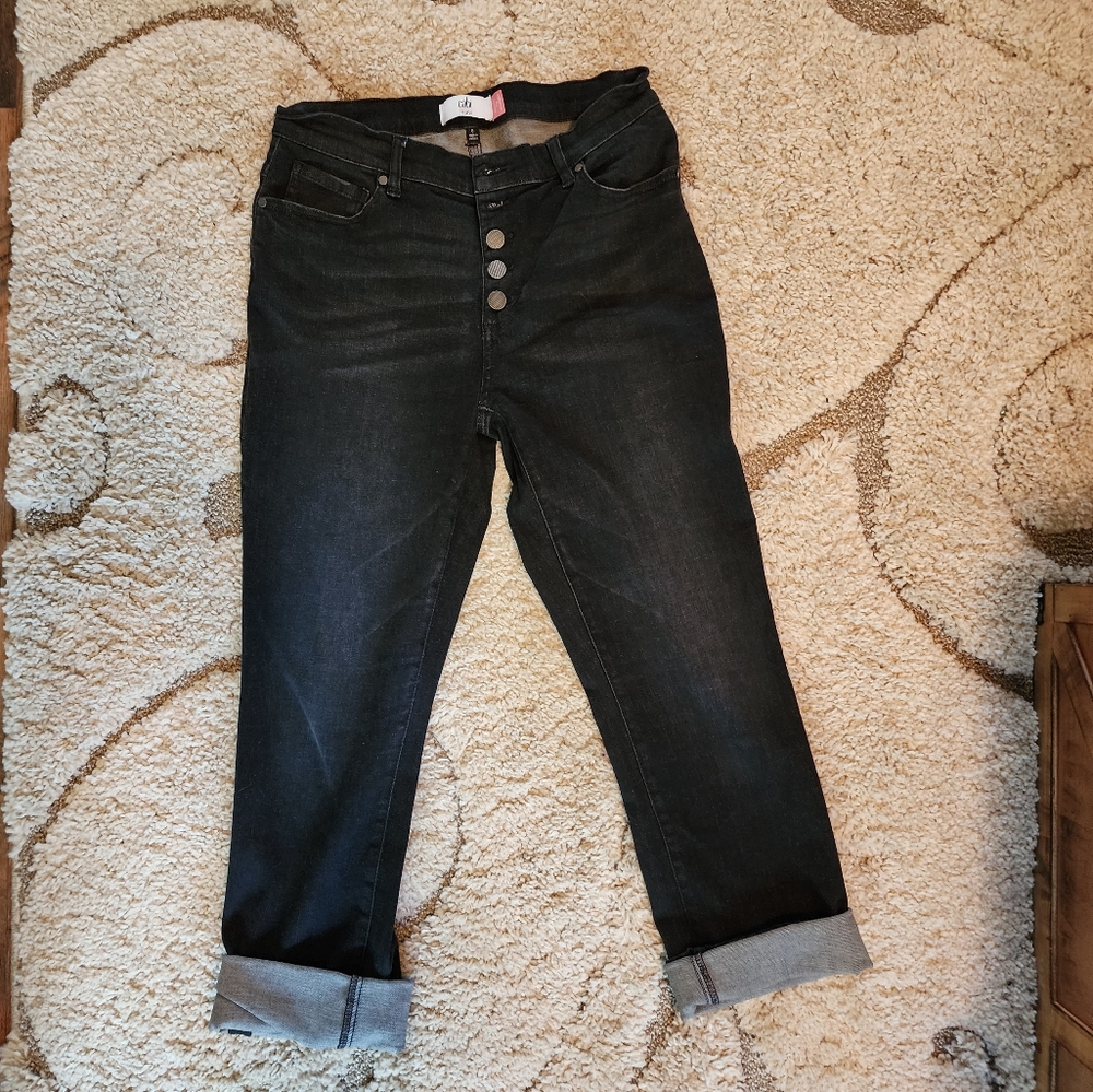 CAbi girlfriend jeans, black, sz 8